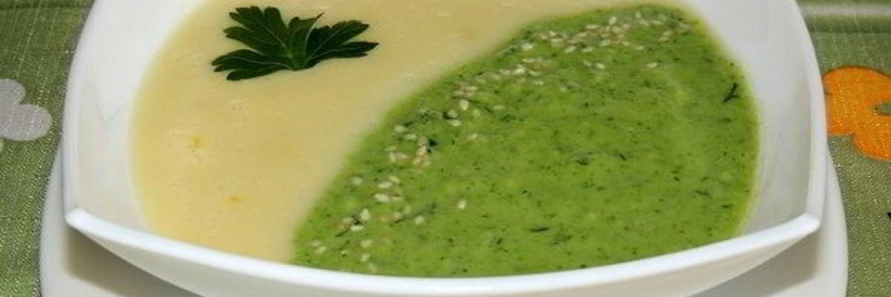 Суп-пюре из брокколи и кабачков