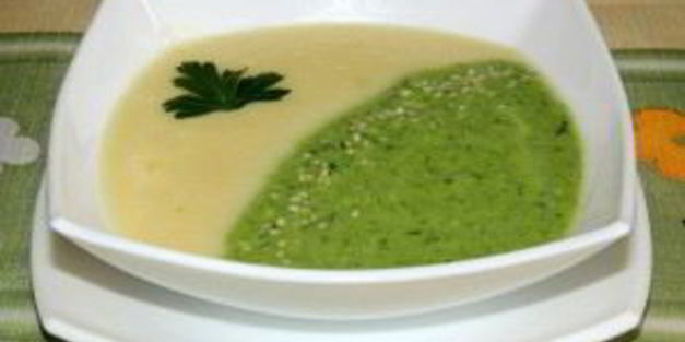 суп-пюре из брокколи и кабачков