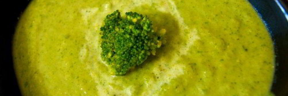 Суп-пюре из брокколи и шпината