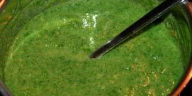 суп-пюре из брокколи и шпината