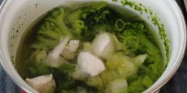 суп-пюре из брокколи с курицей