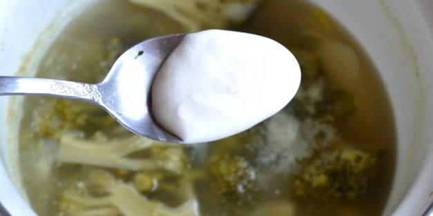 суп-пюре из брокколи со сливками