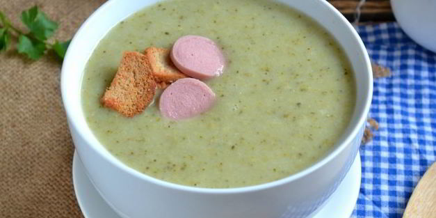 суп-пюре из брокколи со сливками