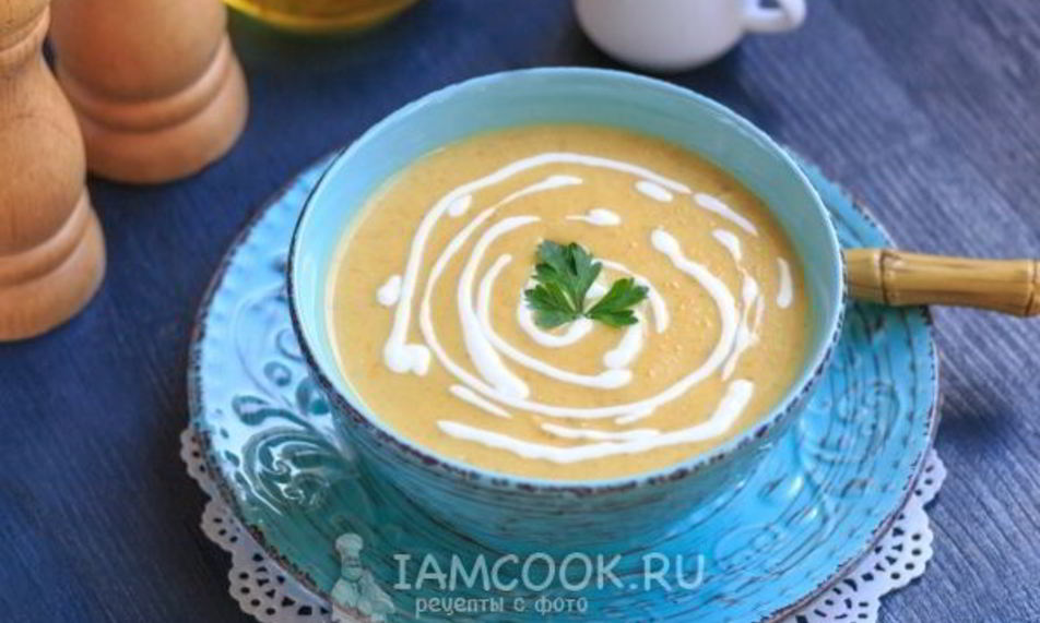 Рецепт суп-пюре из кабачков с плавленным сыром