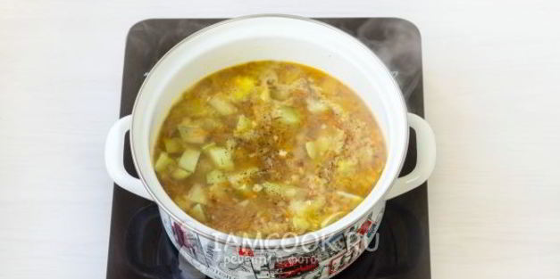 суп-пюре из кабачков с плавленным сыром