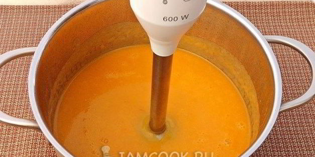 суп-пюре из кабачков с рисом