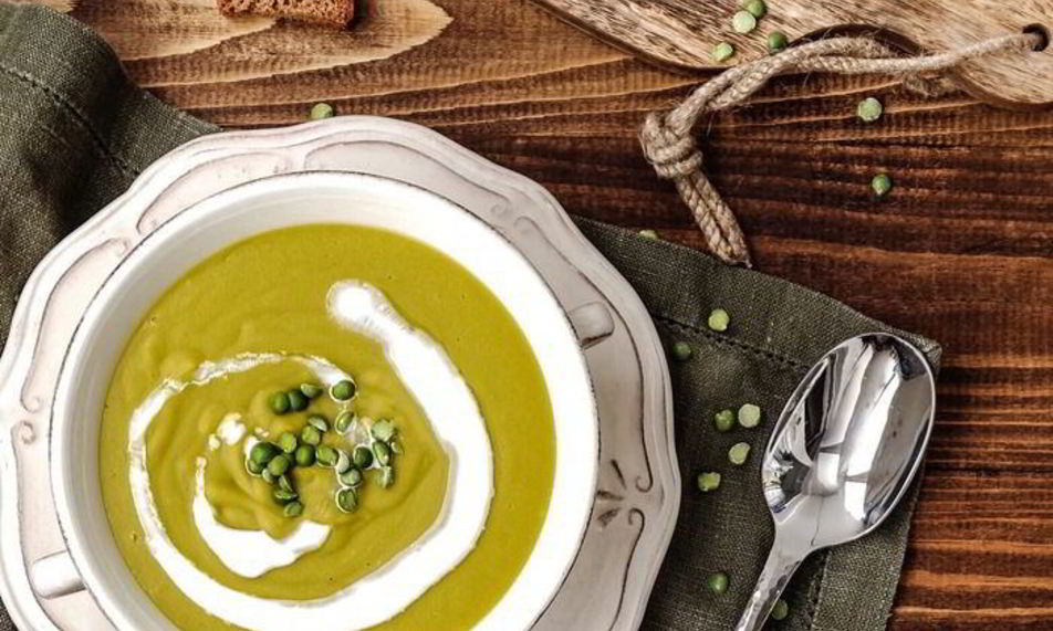 Рецепт суп-пюре из колотого зеленого гороха