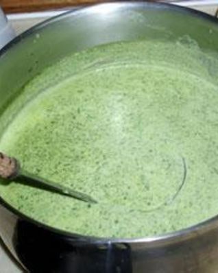 Суп-пюре из кресс салата