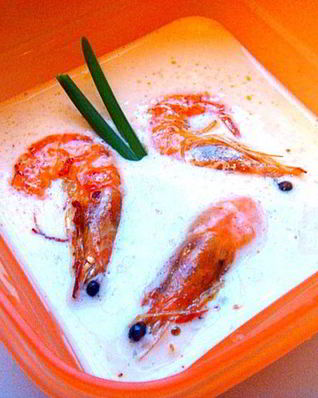 Суп-пюре из креветок Гурман