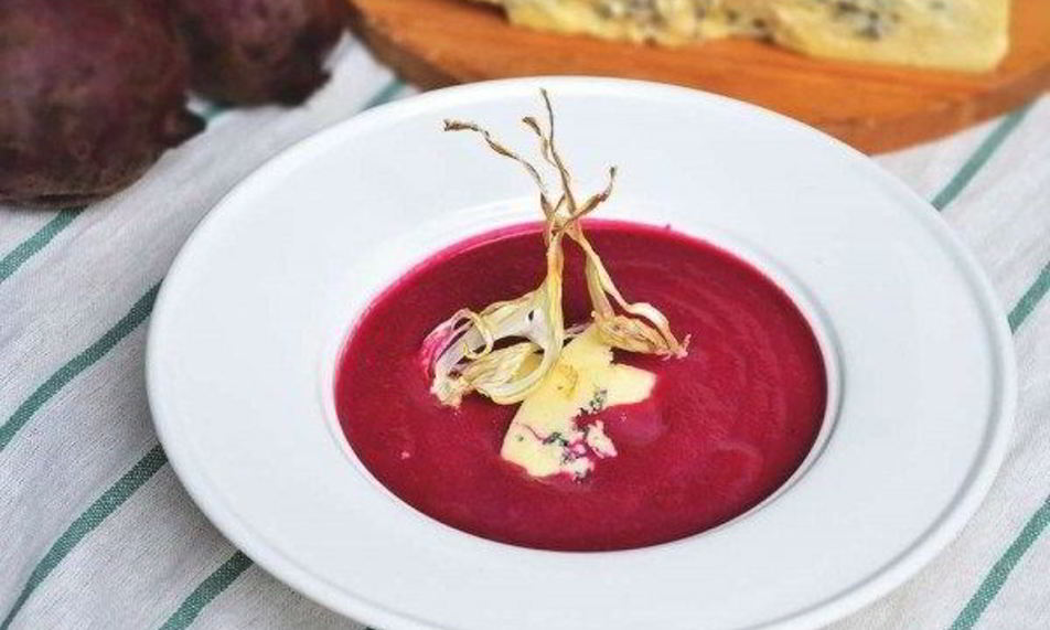 Рецепт суп-пюре из печеной свеклы