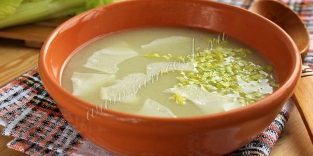 суп-пюре из сельдерея