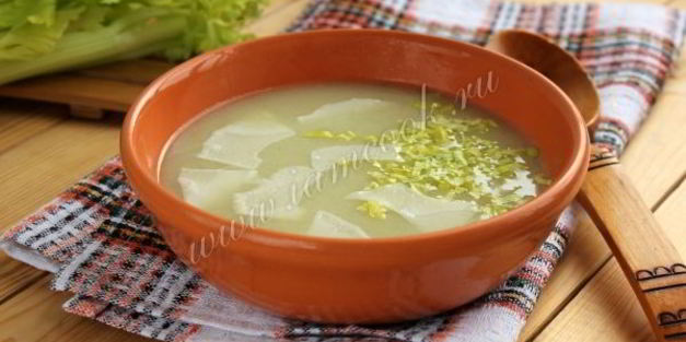 суп-пюре из сельдерея