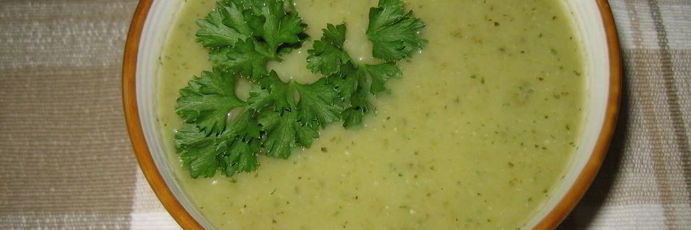 Суп-пюре из стручковой фасоли