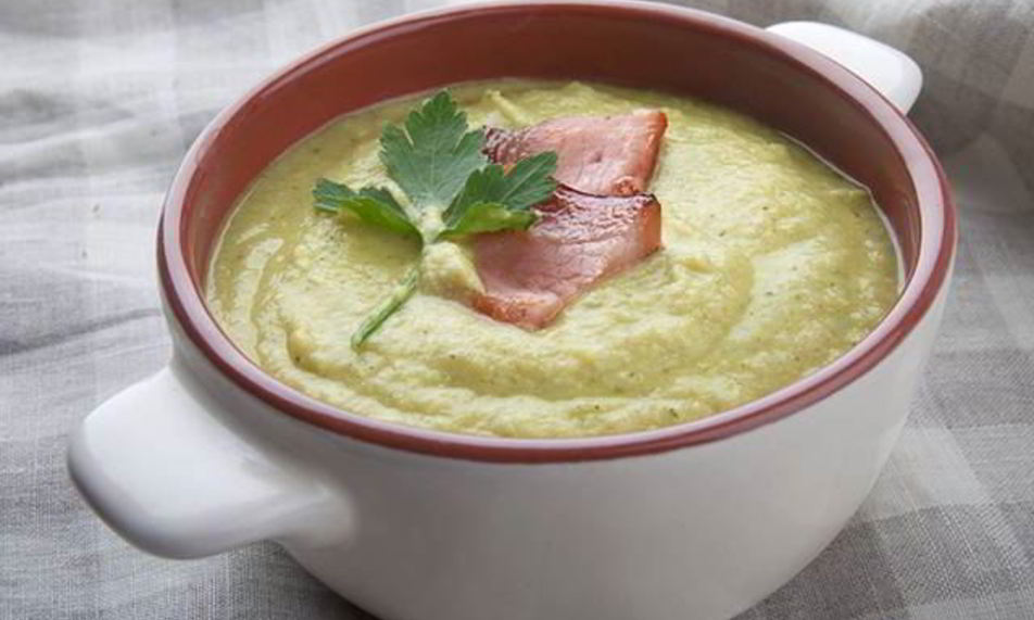 Рецепт суп-пюре из цуккини с гребешками