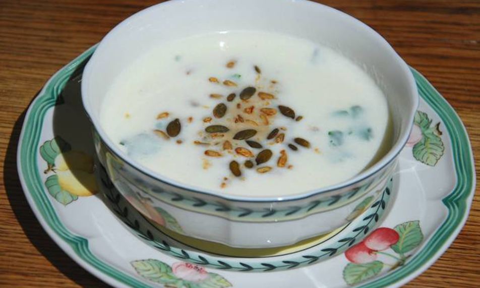 Рецепт суп-пюре из цветной капусты с имбирем