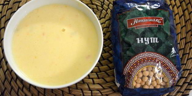 суп-пюре из цветной капусты с нутом