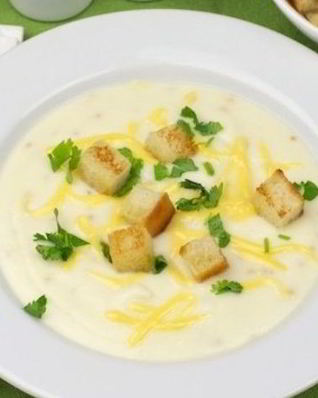 Суп-пюре из цветной капусты со сливками