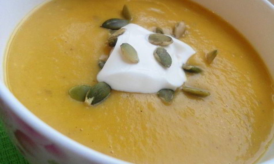 Рецепт суп-пюре из тыквы с чечевицей