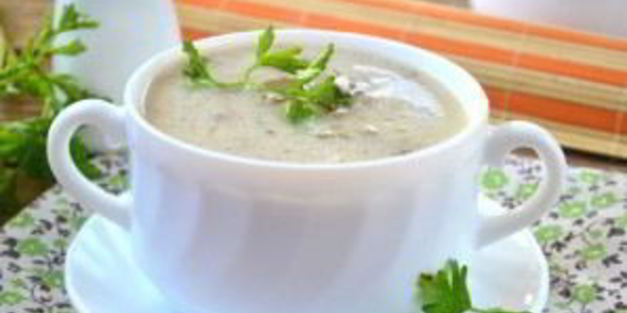 суп-пюре из вешенок