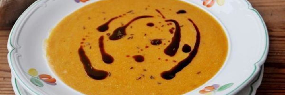 Суп-пюре из запеченной тыквы