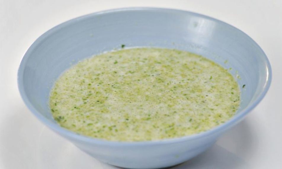 Рецепт суп-пюре из зеленого горошка и лимона