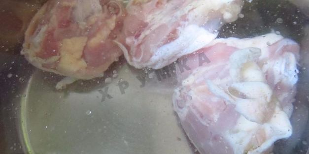 суп пюре на курином бульоне из шампиньонов