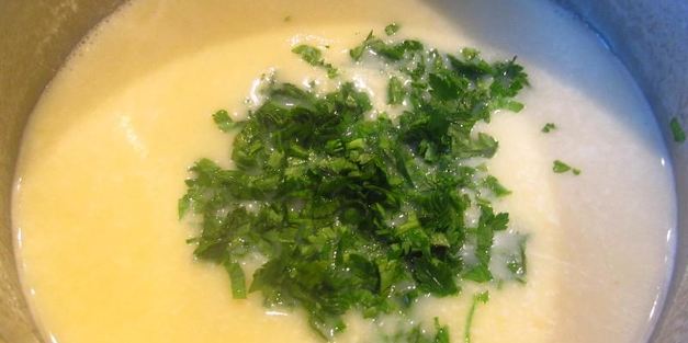 суп пюре на курином бульоне из шампиньонов