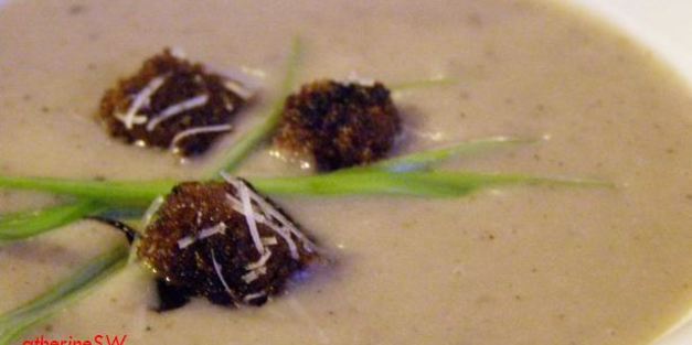 суп-пюре с белыми грибами