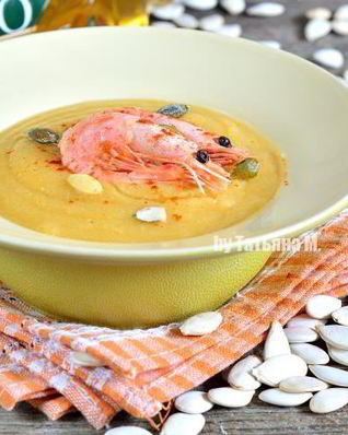 Суп-пюре с креветками