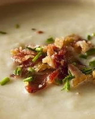 Суп-пюре с луком-пореем