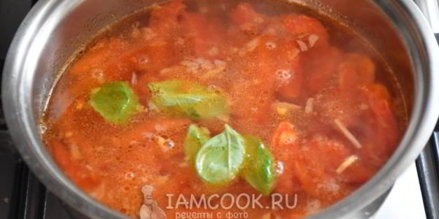 томатный суп-пюре со сливками