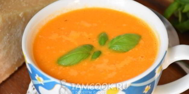 томатный суп-пюре со сливками