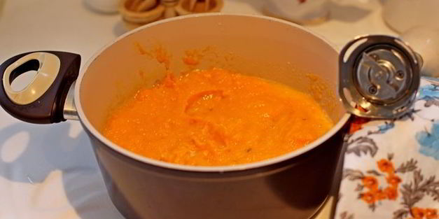 тыквенный суп-пюре с фрикадельками