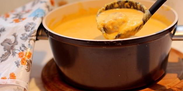 тыквенный суп-пюре с фрикадельками