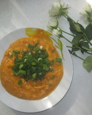 Тыквенный суп-пюре с курицей