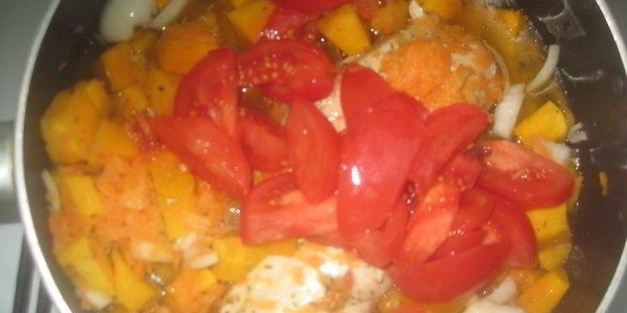 тыквенный суп-пюре с курицей