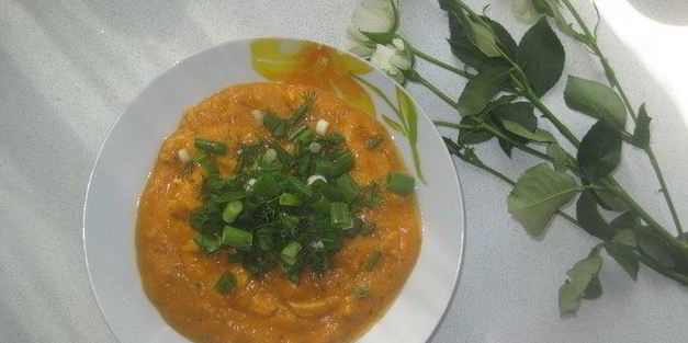 тыквенный суп-пюре с курицей