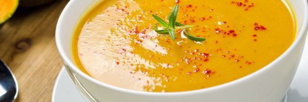 Тыквенный суп-пюре с плавленым сыром
