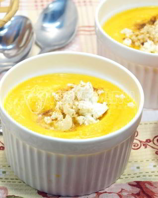 Тыквенный суп-пюре с сыром