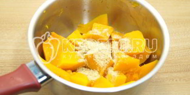 тыквенный суп-пюре с сыром