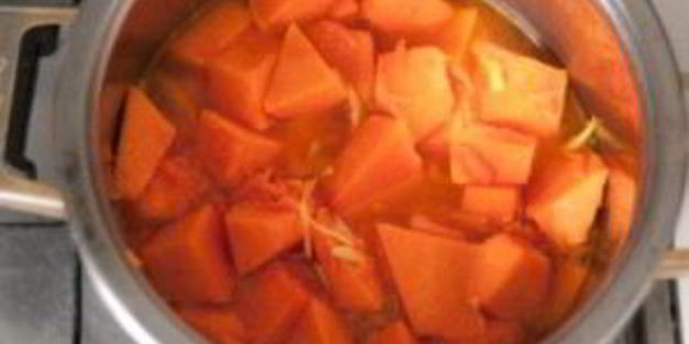 вегетарианский суп-пюре из тыквы