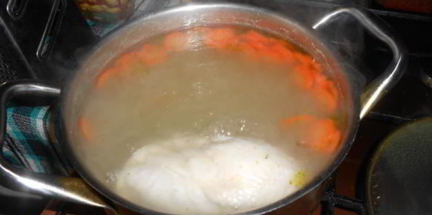 суп с фаршированными макаронами