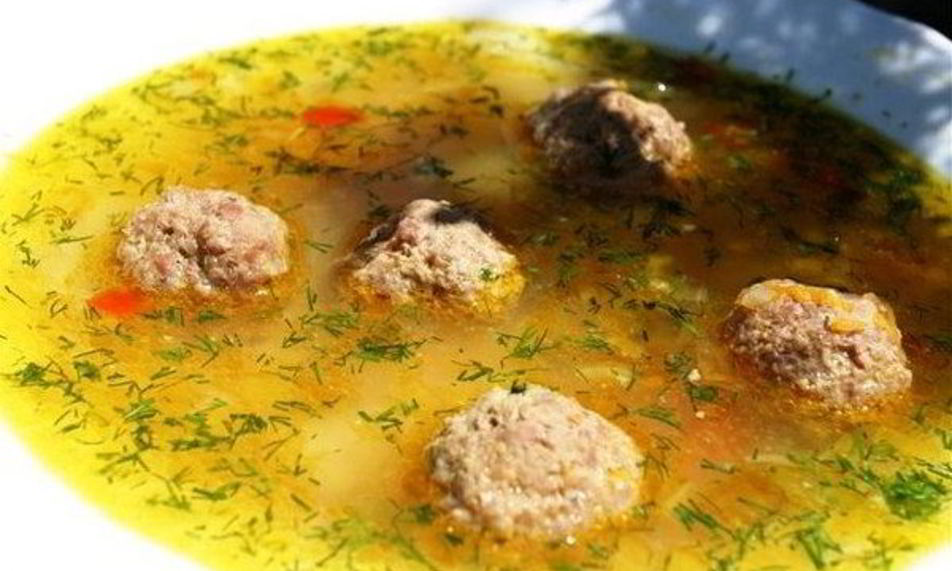Рецепт суп с картофелем и мясными фрикадельками