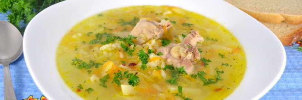 Суп с курицей и рисом