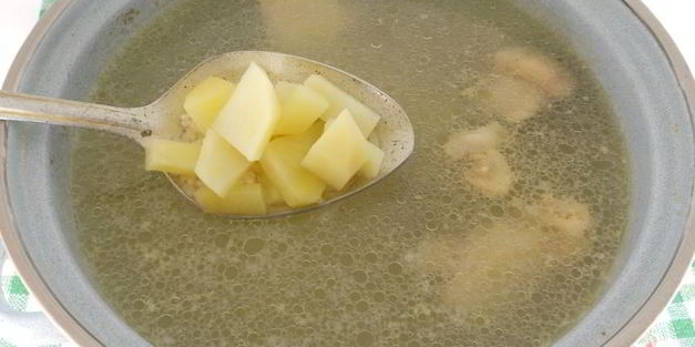 суп с курицей и рисом