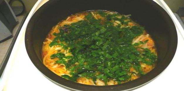 суп с лапшой в мультиварке