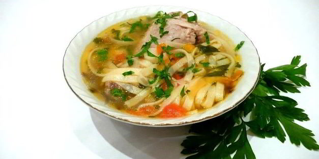 суп с лапшой в мультиварке