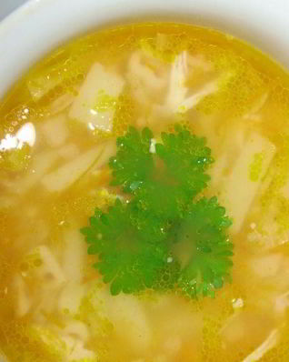 Суп с макаронами и курицей