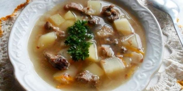 суп с мясом в мультиварке