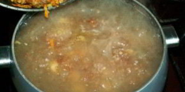 суп с печенью